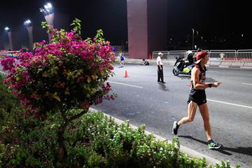 Evan Dunfee in the 50km race walk at the IAAF World Athletics Championships Doha 2019 (Getty Images)