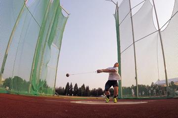 Bence Halasz in action in the hammer in Szombathely (Organisers)