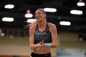 Pole vaulter Sandi Morris at the US Indoor Championships (Getty Images)