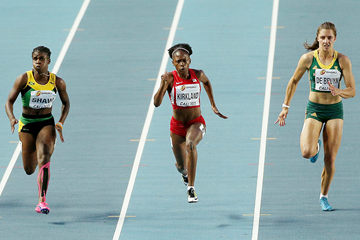Jayla Kirkland in the 100m at the IAAF World Youth Championships Cali 2015 (Getty Images)
