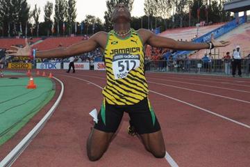 Martin Manley in the boys 400m at the IAAF World Youth Championships 2013 (Getty Images)