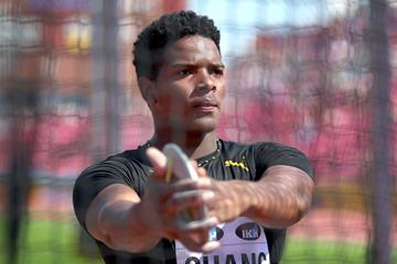 Discus winner Kai Chang at the IAAF World U20 Championships Tampere 2018 (Getty Images)