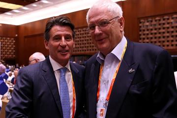 World Athletics President Sebastian Coe and Svein Arne Hansen (Getty Images)