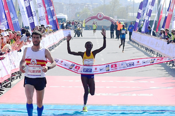 Ruth Chepngetich wins the Istanbul Half Marathon (Organisers)