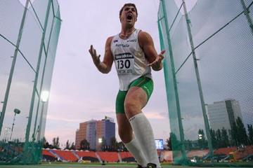 Matthew Denny in the boys' Discus Throw at the IAAF World Youth Championships 2013  (Getty Images)