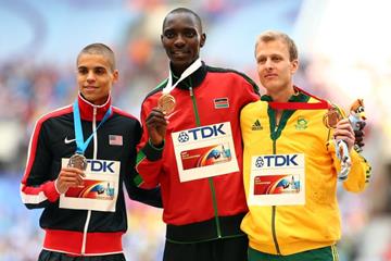 Men's 1500m Medal Ceremony at the IAAF World Athletics Championships Moscow 2013 (Getty Images)