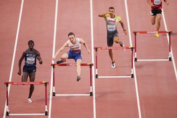 Karsten Warholm in the 400m hurdles at the IAAF World Athletics Championships Doha 2019 (Getty Images)