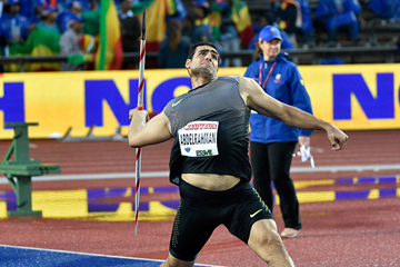 Ihab Abdelrahman, winner of the javelin at the IAAF Diamond League meeting in Stockholm (Hasse Sjogren)