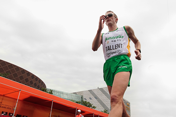 Australian race walker Jared Tallent in action in Taicang (Getty Images)