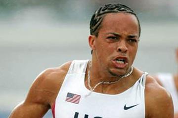 Wallace Spearmon of the US in the 200m quarter final (Getty Images)