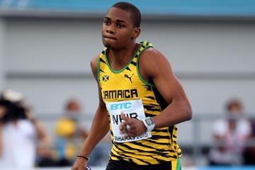 Warren Weir in the 4x200m heats at the IAAF/BTC World Relays, Bahamas 2015 (Getty Images)