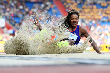 Caterine Ibarguen, winner of the triple jump at the IAAF Continental Cup Ostrava 2018 (Getty Images)