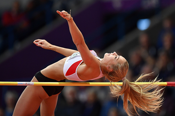 Austrian heptathlete Ivona Dadic in the high jump (Getty Images)