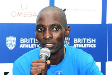 Asbel Kiprop on the eve of the Birmingham Diamond League meeting (Jean-Pierre Durand)