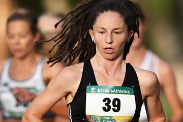 Eventual winner Beki Smith in action at the Oceanian 20km Race Walk Championships in Adelaide (Getty Images)