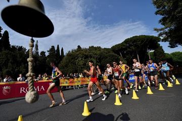 The men's 20km at the IAAF World Race Walking Team Championships Rome 2016 (Getty Images)