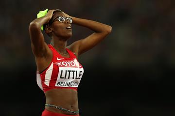 Shamier Little in the 400m hurdles at the IAAF World Championships, Beijing 2015 (Getty Images)