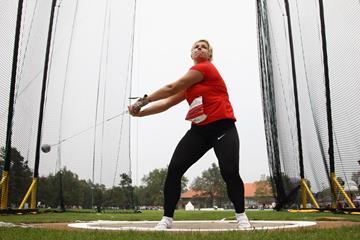 Poland's Anita Wlodarczyk in action in the hammer (Getty Images)