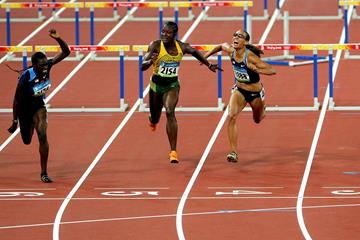 Dawn Harper Nelson wins the 100m hurdles at the 2008 Olympic Games in Beijing (Getty Images)