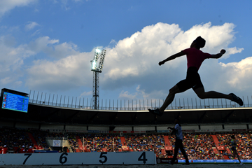 Action from the long jump at Mestsky Stadion in Ostrava (AFP / Getty Images)