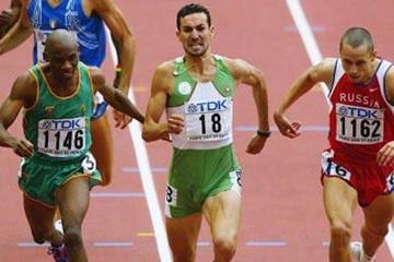 Djabir Said Guerni of Algeria wins the 800m final (Getty Images)