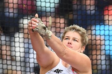 Anita Wlodarczyk in the hammer at the IAAF World Championships London 2017 (AFP / Getty Images)