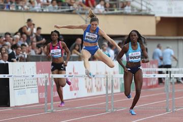 Lea Sprunger in Lausanne (Giancarlo Colombo)