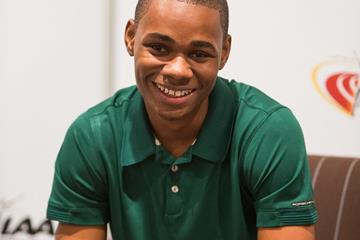 Warren Weir speaks to the press in Monaco (Philippe Fitte / IAAF)