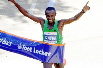 A spectacular 2:05:06 course record for Geoffrey Mutai in New York (Getty Images)