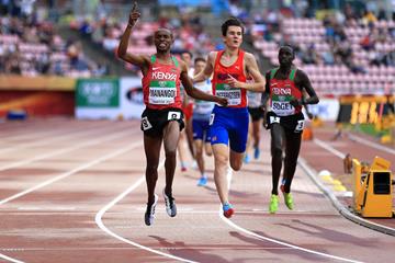 George Manangoi wins the 1500m at the IAAF World U20 Championships Tampere 2018 (Getty Images)