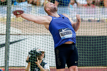 Piotr Malachowski, winner of the discus at the IAAF Diamond League meeting in Monaco (Philippe Fitte)