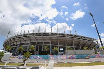 The Thomas A Robinson Stadium in Nassau, host of the IAAF World Relays (Getty Images)