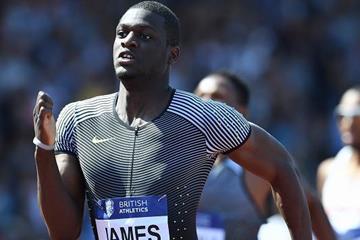 Kirani James wins the 400m at the IAAF Diamond League meeting in Birmingham (Jean-Pierre Durand)