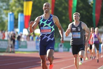 Damian Warner on his way to victory at the Hypo Meeting in Gotzis (Jean-Pierre Durand)