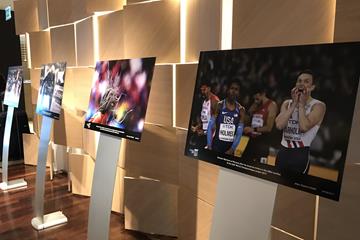 IAAF Photograph of the Year exhibit, Meridien Hotel, Monaco (Bob Ramsak)