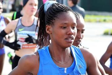 Angela Tanui at the Vienna Marathon (Victah Sailer (organisers))