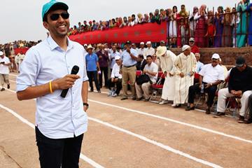 On his 40th birthday, Hicham El Guerrouj speaks at the Athletics for a Better World event in Ait Iktel (Getty Images)