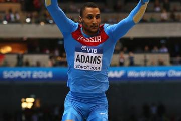 Lyukman Adams in the triple jump at the 2014 IAAF World Indoor Championships in Sopot (Getty Images)