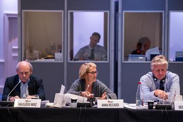 IAAF council member Anna Riccardi at the 2014 IAAF Council Meeting in Monaco (Philippe Fitte / IAAF)