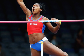 Cuba's Yarisley Silva in the pole vault (Getty Images)