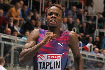 Grenada's Bralon Taplin in action in the 400m (Jean-Pierre Durand)