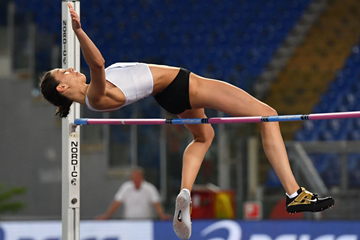 Maria Lasitskene in action in the high jump (AFP / Getty Images)