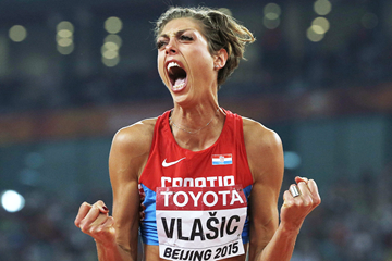 Blanka Vlasic in the high jump final at the IAAF World Championships, Beijing 2015 (AFP / Getty Images)