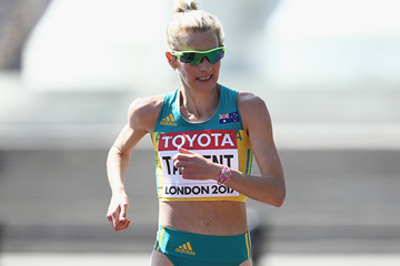 Australian race walker Claire Tallent in action at the IAAF World Championships (Getty Images)
