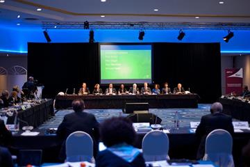The Eugene 2019 IAAF World Championships bid presentation (Jon Mulkeen / IAAF)