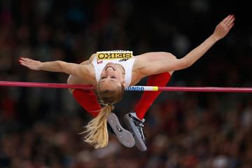 Kamila Licwinko in the high jump at the IAAF World Indoor Championships Portland 2016 (Getty Images)