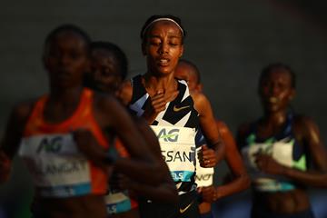 Sifan Hassan in action in the one-hour race at the Diamond League meeting in Brussels (Getty Images)
