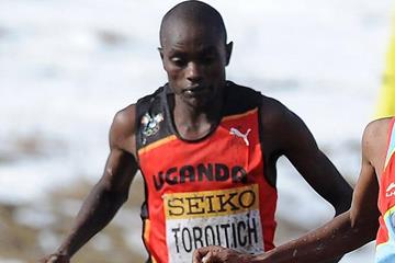Timothy Toroitich in the senior men's race at the IAAF World Cross Country Championships (Getty Images)