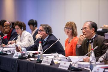 IAAF council member Sylvia Barlag at the 2014 IAAF Council Meeting in Monaco (Philippe Fitte / IAAF)