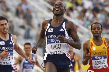 Bernard Lagat on his way to victory at the IAAF Continental Cup (Getty Images)